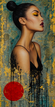 Painting Airbrush on cs10 canvas and wood from the Artworks Factory London. Title MADE IN JAPAN PART 4. - Artworks