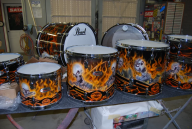 Mike Wengren/Disturbed Airbrush Drums - by nubgrafix - Airbrush Artwoks