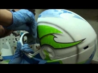 ▶ Brainshell - Insane custom airbrush paint on Cookie helmet - YouTube - Airbrush Videos