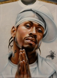 Allen Iverson Airbrush T-shirt by ~PrimoOne on deviantART - Fotorealismo