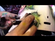 ▶ Todd McFarlane and Jaime Rodriguez airbrush goalie helmet
 - Creative Learning