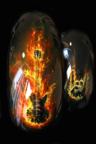 flame quitar - Airbrush Artwoks