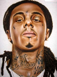 Lil' Wayne on t-shirt - My Paintings