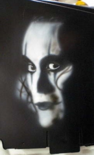 The Crow - Battery cover - Kustom Airbrush