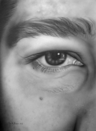 self-Portrait on Screen 100 x 70 freehand - Airbrush Artwoks