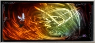 HALO ORANGE DOVE VORTEX | Noah Fine Art - Top Airbrush Artwork on the Web