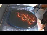 ▶ Airbrush Trueflames Tutorial Speedpainting Anleitung WC-Sitz Design SK-Brush - YouTube - Airbrush Videos