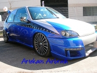 Kustom Airbrush on Saxo Tuning Car by ArteKaos - ArteKaos Airbrush