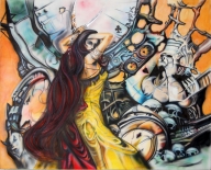 Airbrush on woodboard - Airbrush Artwoks