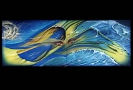 cuadro diptico por nixa arte y aerografia, www.facebook.com/pages/nixa-arte-y-aerografia/222640651124798?ref=hl - Airbrush Artwoks