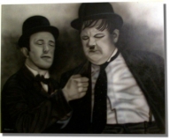 Stan & Ollie - Airbrush freehand - Airbrush Artwoks