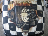 Racing bmw hood - Airbrush Artwoks