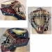 Airbrushed goalie mask done by Jason Livery of Headstrong Grafx using Badger PRO-Production and Renegade airbrushes