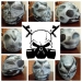 Custom airbrushed full face skull helmet