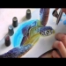 Airbrush Tutorial: Turtle Sealife Stencil Harder 