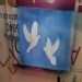 doves on airbrush paper 