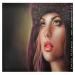  ritratto di modella....airbrush portrait, cm.40x60, e'tac color marissa series