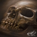 “Skull”Airbrush painting. Acrylics on illustration board.Originalsize: 50x70 cm (approx. 20x27,5 inches.)© 2013 Roger Thomasson