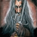 Gandalf
Airbrush on watercolor paper.