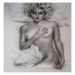 Madonna, monochrome on canvas