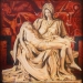 Michelangelo's Pieta by Troy Pierce Airbrush oils on canvas 48''x48''