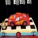 ▶ Cars Themed Fondant Cake- my third version - Yummy!