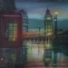 Painting Airbrush on wood Title OLD LONDON. Painted for the Murals your way team USA.