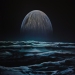 Painting Airbrush on cs10 canvas. Painted with a 1945 vintage abl Paashe turbo. Title JUPITER MOONS. Painted for the Astronomy Magazine USA.